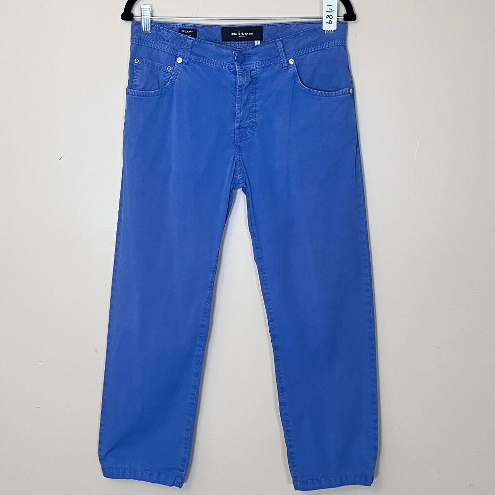 Kiton Napoli 5 Pocket Lightweight Cotton EA Pants - Men's Size 32*25 (Fit 31*25)